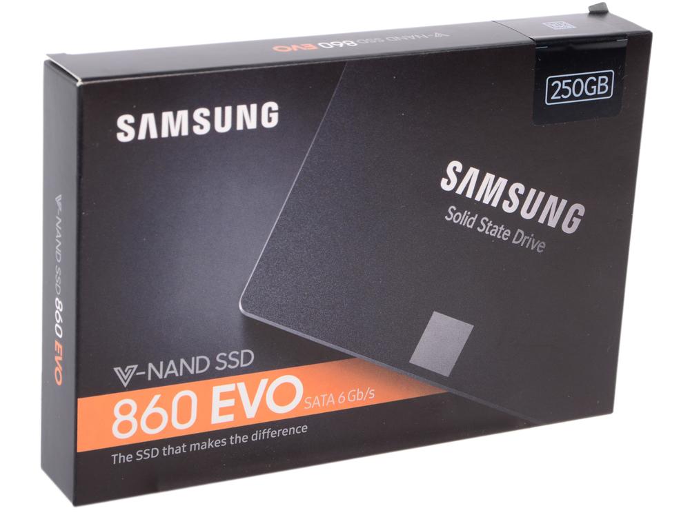 Ssd накопитель samsung evo. Накопитель SSD Samsung SATA III 250gb MZ-76e250bw 860 EVO 2.5